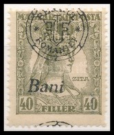 ** 1919 Zita 40f Elcsúszott Felülnyomással / Mi 49 II. With Shifted Overprint. Signed: Bodor - Other & Unclassified