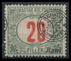 * 1919 Portó 20f Elcsúszott Felülnyomással / Mi P9 II. With Shifted Overprint. Signed: Bodor - Andere & Zonder Classificatie