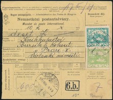1919 Nemzetközi Postautalvány, Túlélő 'POZSONY' Bélyegzéssel / International Money Order - Other & Unclassified