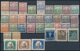 ** 1920-1925 Arató, Jótékonyság (I.), Jókai (I.) Sorok (13.000) / Mi 326-354 + 380-382 + 398-400 - Otros & Sin Clasificación