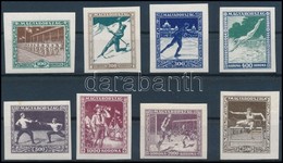 ** 1925 Sport (I.) Vágott Sor (80.000) / Mi 403-410 Imperforate Set - Otros & Sin Clasificación