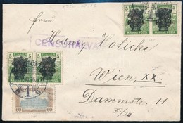 1920 Cenzúrázott Levél Bécsbe / Censored Cover To Vienna - Autres & Non Classés