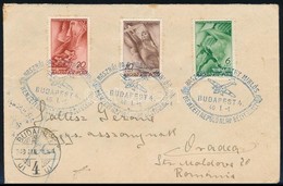 1940 Repülő Alap Sor FDC-n Alkalmi Bélyegzéssel Nagyváradra / Mi 623-625 On FDC To Oradea - Autres & Non Classés