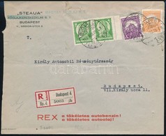 1928 Helyi Ajánlott Levél 23f Bérmentesítéssel / Local Registered Cover With 23f Franking - Autres & Non Classés