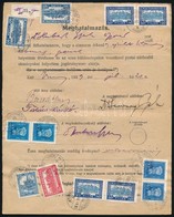 1929-1938 Meghatalmazás Pengő-fillér és Arcképek Bélyegekkel (10 évig) / Authorisation Form With 20 Stamps - Autres & Non Classés