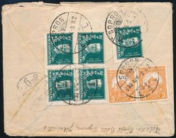 1930 Ajánlott Levél 46f Bérmentesítéssel / Registered Cover - Autres & Non Classés