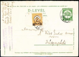 1930 D-levél Hirdetéses Levelezőlap Címoldala Díjkiegészítéssel Jászapátiba / Front Page Of An PS-Advertising Folded Pos - Sonstige & Ohne Zuordnung
