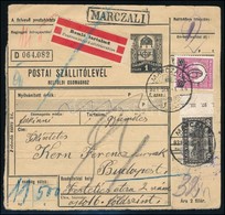 1931 Csomagszállító 2P Bérmentesítéssel Közte 25 X Kisegítő 6f/8f / 25 X Mi 472 Ay On Parcel Card - Sonstige & Ohne Zuordnung