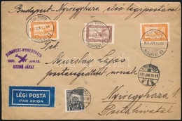 1931 Budapest - Nyíregyháza Első Légiposta Levél / First Flight Cover - Sonstige & Ohne Zuordnung