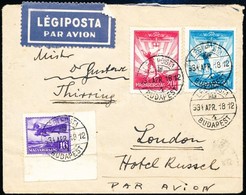 1934 Légi Levél Londonba / Airmail Cover To London - Altri & Non Classificati