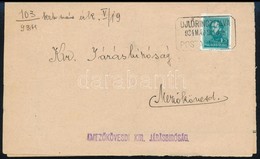 1934 Kézbesítési Vevény ÚJLŐRINCZFALVA Postaügynökségi Bélyegzéssel / Delivery Receipt With Postal Agency Postmark - Sonstige & Ohne Zuordnung