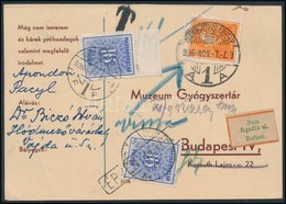 1936 Távolsági Levelezőlap, A Címzett Nem Fogadta El, Túl Portóztak Ezért Az Egyiket érvénytelenítették / Domestic Cover - Autres & Non Classés