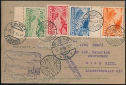1936 1. Páros Vontató Repülés Budapest-Wien Levelezőlap / Special Airmail Card - Sonstige & Ohne Zuordnung