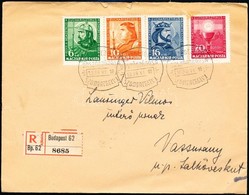 1938 Ajánlott Levél Alkalmi Bélyegzéssel Vassurányba / Registered Cover With Special Cancellation - Sonstige & Ohne Zuordnung