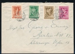 1939 Pax Ting Sor Levélen Berlinbe / Mi 612-615 On Cover To Berlin - Sonstige & Ohne Zuordnung