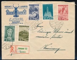 1939 Magyar A Magyarért Sor Ajánlott Levélen SALKÖVESKÚT Postaügynökségi átmenő Bélyegzéssel / Mi 593-597 On Registered  - Autres & Non Classés