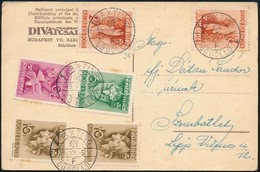 1939 Pax Thing Bélyegek Képeslapon Alkalmi Bélyegzéssel / Pax Thing Stamps And Special Cancellation On Postcard - Autres & Non Classés