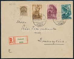 1940 Erdélyért Sor Ajánlott Levélen / Mi 640-642 On Registered Cover - Autres & Non Classés