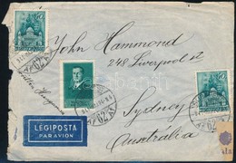 1941 Légi Levél 1,80P Bérmentesítéssel Sydneybe, Cenzúrázva / Airmail Cover To Sydney, Censored - Sonstige & Ohne Zuordnung