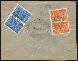 1944 Ajánlott Levél VÁC MÁV Vasúti Bélyegzéssel / Registered Cover With Railway Postmark - Sonstige & Ohne Zuordnung
