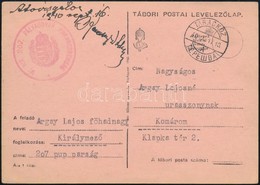 1940 Tábori Lap Taracközről Kétnyelvű Bélyegzéssel / Field Postcard From Taracköz With Bilingual Postmark - Other & Unclassified