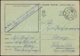 1941 Tábori Posta Levelezőlap / Field Postcard 'M.KIR. 20. HONVÉD GYALOGEZRED I. ZÁSZLÓALJ TÁVBESZÉLŐ SZAKASZ' + 'HÓDSÁG - Sonstige & Ohne Zuordnung