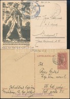 1941 2 Db Tábori Posta Levelezőlap Kör Ill. Vonalbélyegzéssel 'Kárpát Csoport Gazdasági Hivatal' / 2 Field Postcards - Autres & Non Classés