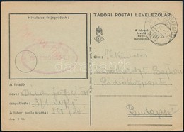 1942 Tábori Posta Levelezőlap A Vöröskereszt Bajtársi Rádióközpontjába Küldve / Field Postcard 'M.kir. III. Utász Század - Sonstige & Ohne Zuordnung