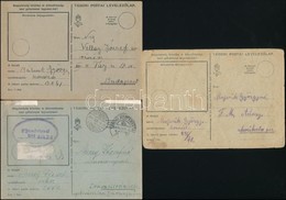 1942-1944 3 Db Csomagszállító Tábori Posta Levelezőlap / Field Post Parcel Cards - Autres & Non Classés