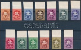 ** 1946 Lovasfutár ívszéli Vágott Sor (20.000) / Mi 880-892 Imperforate Margin Set - Sonstige & Ohne Zuordnung