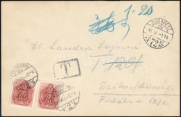1945 (1. Díjszabás) Levelezőlap 1,20P Portóval / Postcard With Postage Due - Otros & Sin Clasificación