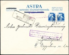 1945 (1. Díjszabás) Távolsági Levelezőlap 1P Bérmentesítéssel, Lila '1945 Május 7-én 2 óra 41 Perckor Az Európai Háború  - Other & Unclassified