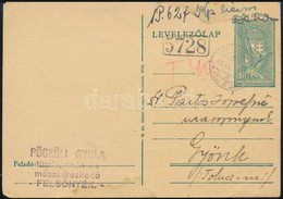 1945 (2. Díjszabás) Levelezőlap Készpénzes Bérmentesítéssel / Postcard With Handwritten Franking - Other & Unclassified