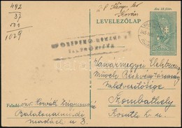 1945 (2. Díjszabás) Díjjegyes Levelezőlap 2P Készpénzes Bérmentesítéssel, Cenzúrázva / PS-card With 2P Cash Franking, Ce - Sonstige & Ohne Zuordnung