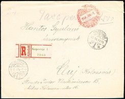 1945 (5. Díjszabás) Ajánlott Levél 1.500P Készpénz Bérmentesítéssel Kolozsvárra / Registered Cover With Cash Franking To - Other & Unclassified