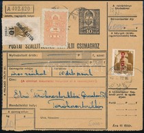 1946 (6. Díjszabás) Csomagszállító 10kg-ról 6000P Bérmentesítéssel, Rajta A Néhány Napig Használt Cs.10.I., Majd Visszav - Other & Unclassified