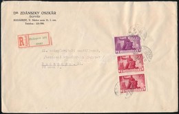 1946 (6. Díjszabás) Helyi Ajánlott Levél 1600P Bérmentesítéssel / Local Registered Cover With 1600P Franking - Altri & Non Classificati