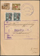 1946 (7. Díjszabás) Nyomtatvány 4 Db Betűs Bélyeggel Nagydorogról Szekszárdra / Printed Matter - Other & Unclassified