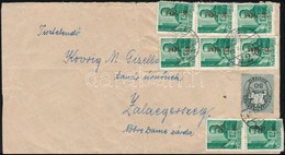 1946 (12. Díjszabás) Levél 9 Bélyeges Bérmentesítéssel / Cover With 9 Stamps Franking - Sonstige & Ohne Zuordnung