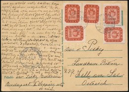 1946 (20. Díjszabás) 5 X 10.000 Milpengő Levelezőlapon Ausztriába, Cenzúrázva / Postcard To Austria, Censored - Sonstige & Ohne Zuordnung