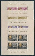 ** 1947 Roosevelt Kisívsor, Szép állapotban (90.000) / Mi 985-992 Mini Sheets, Nice Condition - Sonstige & Ohne Zuordnung