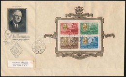 1947 Roosevelt Blokkpár 2 FDC-n New Yorkba Küldve / Mi Block 10-11 Blockpair On 2 FDCs To New York - Otros & Sin Clasificación