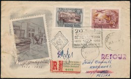 1950 Bélyegmúzeum Sor Ajánlott FDC-n Lengyelországba, Majd Visszaküldve / Mi 1086-1087 On Registered FDC To Poland, Retu - Sonstige & Ohne Zuordnung