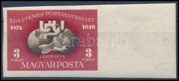 ** 1950 UPU Vágott Blokkból Kivágott ívszéli Bélyeg (12.000) / Mi 1111 Imperforate Margin Stamp - Autres & Non Classés