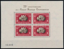 ** 1950 UPU I. Blokk, Szép Minőség! (140.000) / Mi Block 18 Nice Condition - Sonstige & Ohne Zuordnung