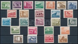 ** 1951-1953 Épületek I-II Sorok Kis és Nagy Képméretben (32.000) / 2 Sets In Different Picture Sizes - Autres & Non Classés