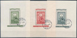 O 1951 80 éves A Magyar Bélyeg Blokksor Első Napi Bélyegzéssel / Mi Blocks 20-22 With First Day Cancellation - Autres & Non Classés