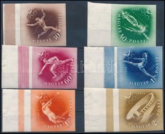 ** 1952 Olimpia (I.) - Helsinki ívszéli Vágott Sor, 5 érték Nyomdai Festékcsíkkal (16.000) / Mi  1247-1252 Imperforate M - Autres & Non Classés