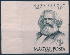 ** 1953 Marx ívszéli Vágott Bélyeg (8.000) / Mi 1305 Imperforate Margin Stamp - Autres & Non Classés