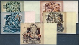 ** 1953 II. Rákóczi Ferenc ívszéli Vágott Sor (12.000) / Mi 1315-1319 Imperforate Margin Set - Autres & Non Classés